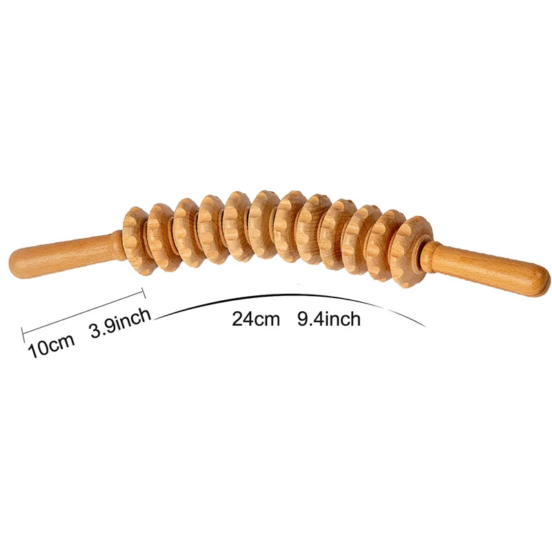 Wooden Body Shaping Massage Roller