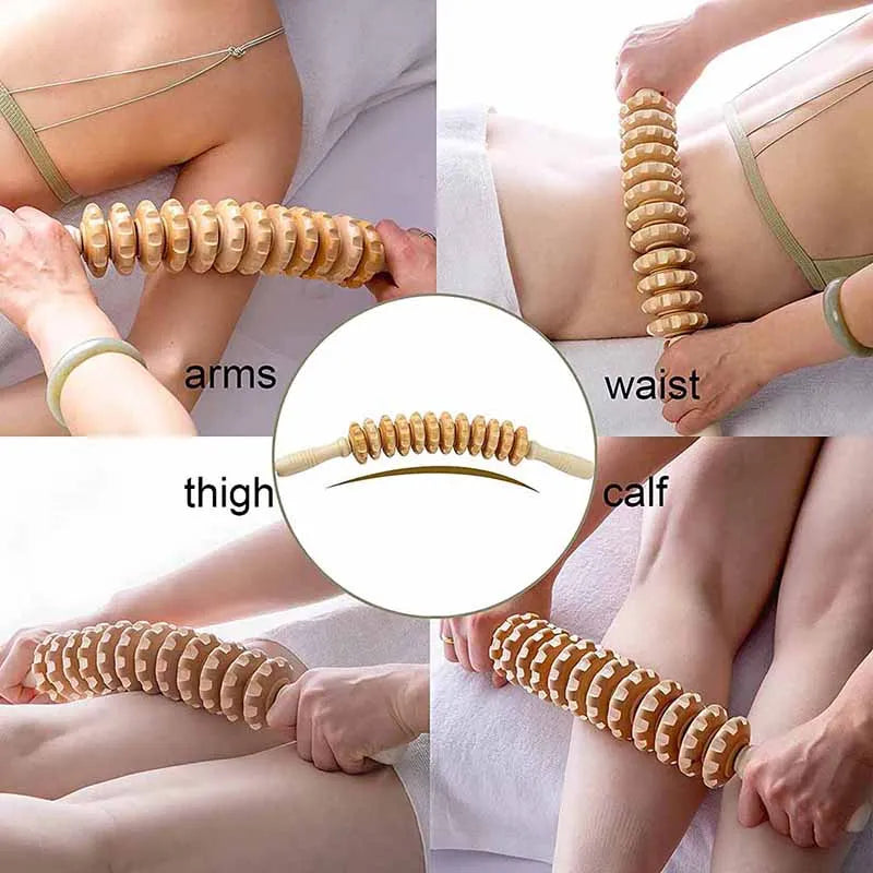 Wooden Body Shaping Massage Roller