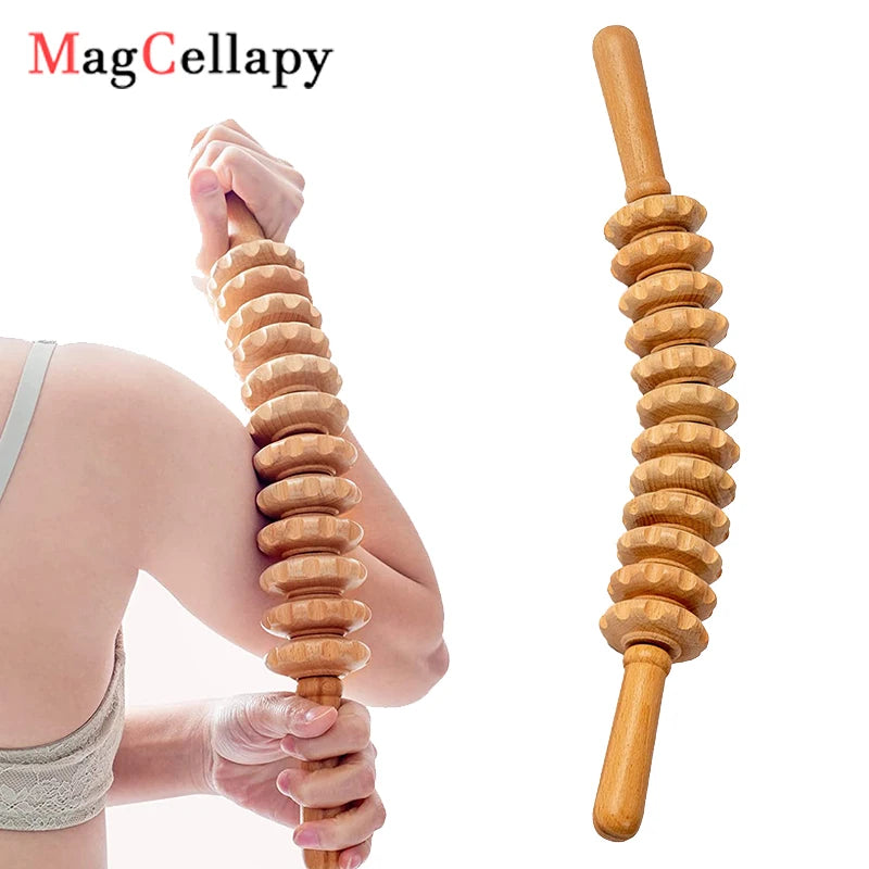 Wooden Body Shaping Massage Roller